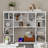 2-In-1 L-Shaped Computer Desk With Drawers,Cabinet,Open Shelves,Power Outlet-2146693156