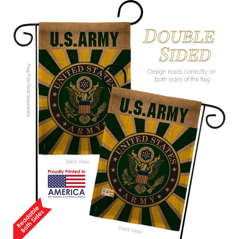Polyester de 2 côtés en polyester pour l’armée americana ensemble de drapeau