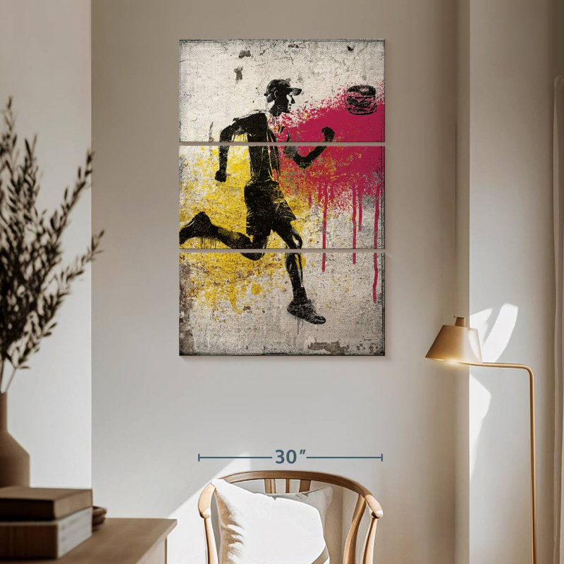 Sireci Runner Chasing Burger, 65" H x 42" W