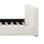 Grand lit tapissier avec base solide-386142557