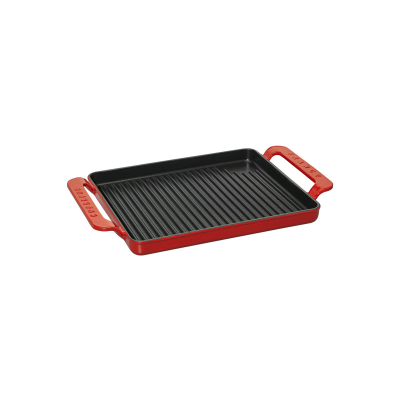 8.5'' Enameled Cast Iron Griddle, Gray