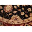 Tapis noir foncé et rouge Chobi Finest 8 pi 10 po x 8 pi 10 po