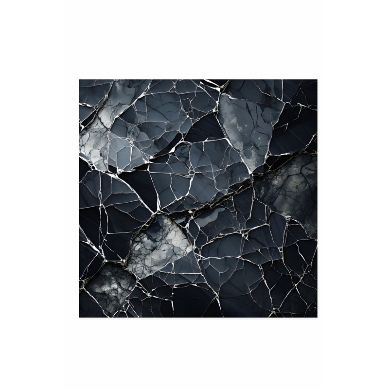 «Abstract Geode», reproduction d'art moderne sans cadre, H 24 po x l 24 po