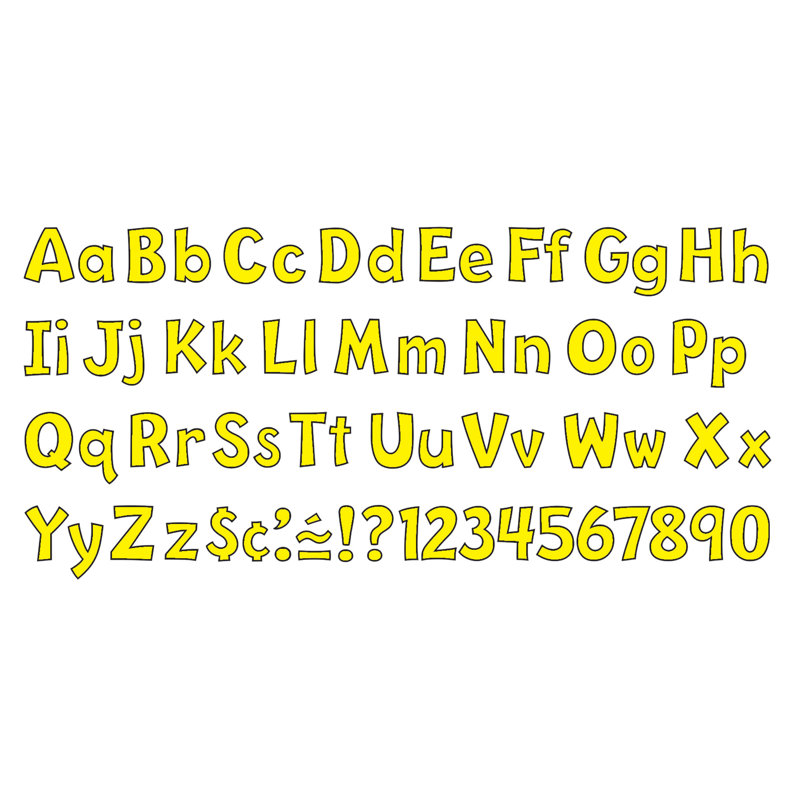 Playful Combo Ready Letters, Yellow