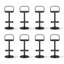 Chaise d'appoint noire Wishbone (ensemble de 8)-908012333-908012338-908012342