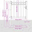 156 cm W Gate Fencing