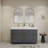 60" Double Bathroom Vanity Set with Drawers and Doors-70381294
