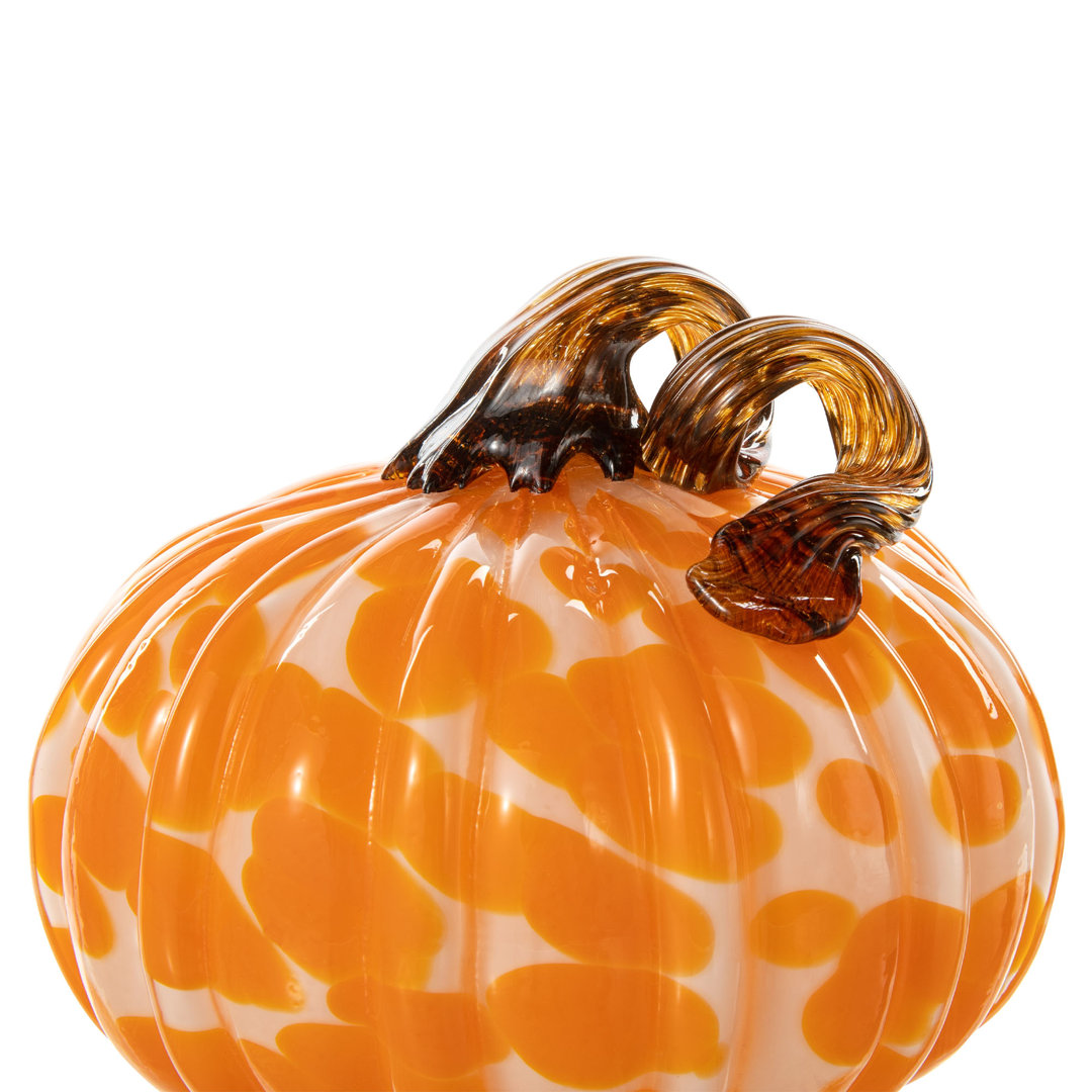3 Piece Glass Pumpkin & Gourd Set Rosalind Wheeler 