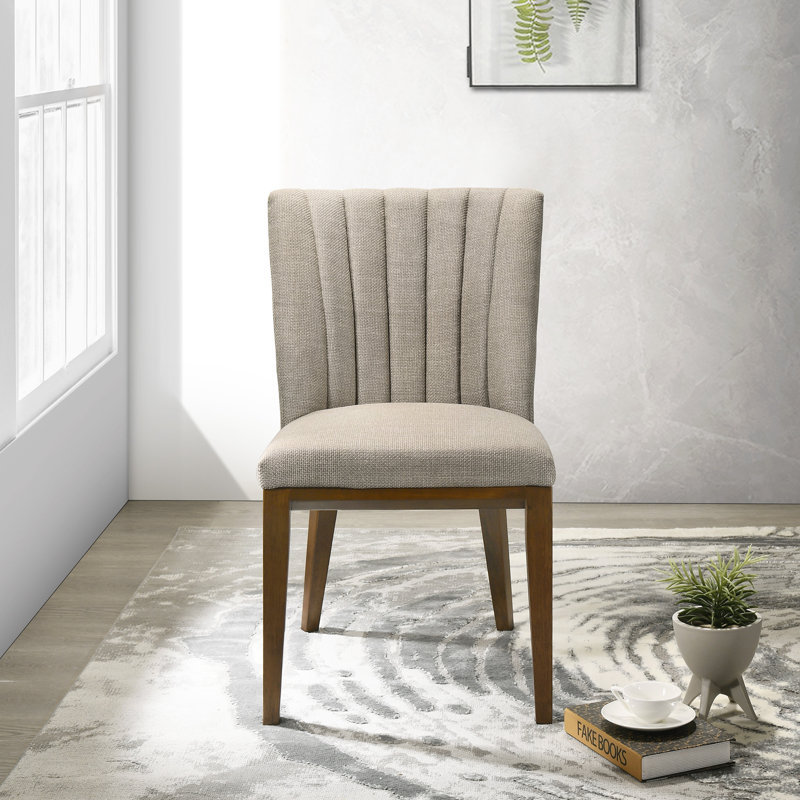 Chaise d'appoint Keyonn, Crème