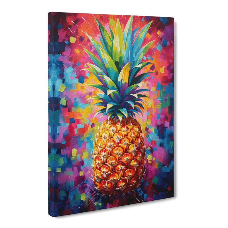 Pineapple Abstract No.2 - Wrapped Canvas, 76cm H x 50cm W x 3cm D
