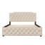 Lit plateforme tapissier avec lit gigogne-118090232