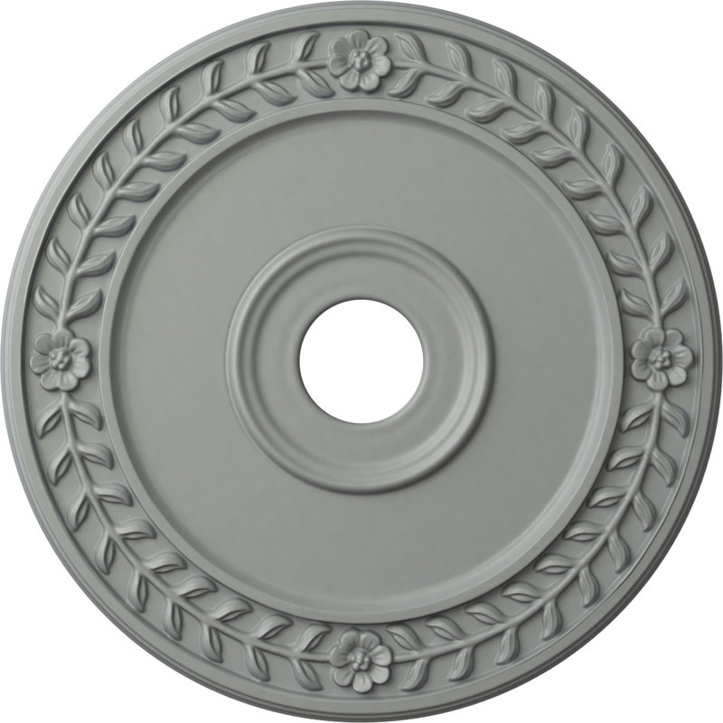 Médaillon de couronne 21 1/8 po x P 3 5/8 po x P 7/8 po (convient aux auvents jusqu'à 6 po)