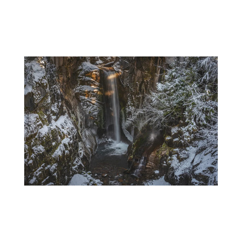 Hidden Falls At Mt Rainier by Louis Ruth - Wrapped Canvas Print, 20.32 cm H x 30.48 cm W