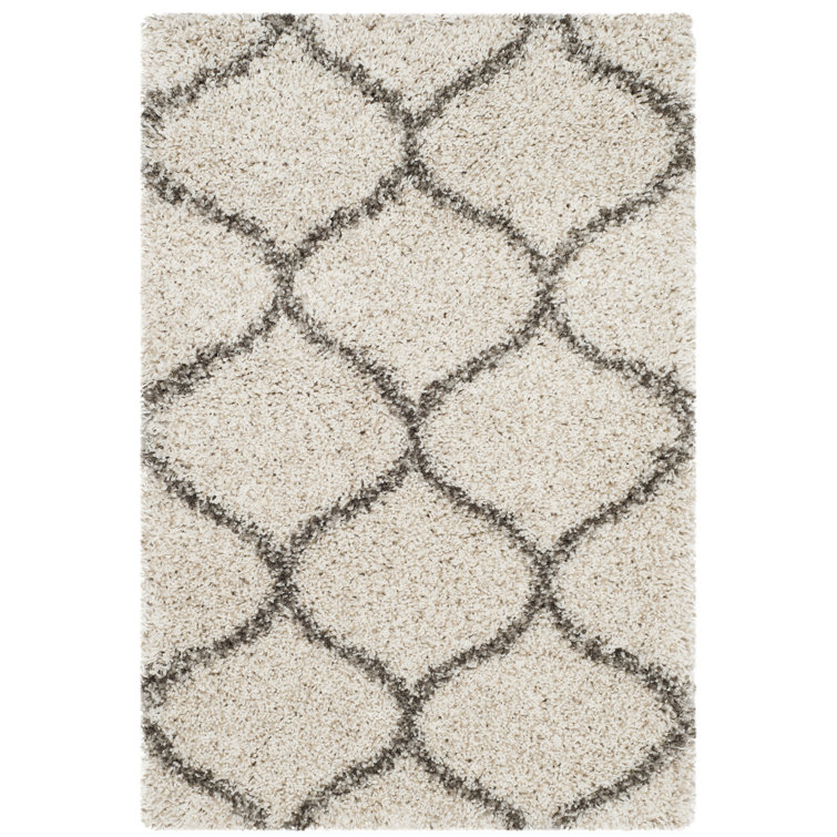 Girault Geometric Shag Area Rug
