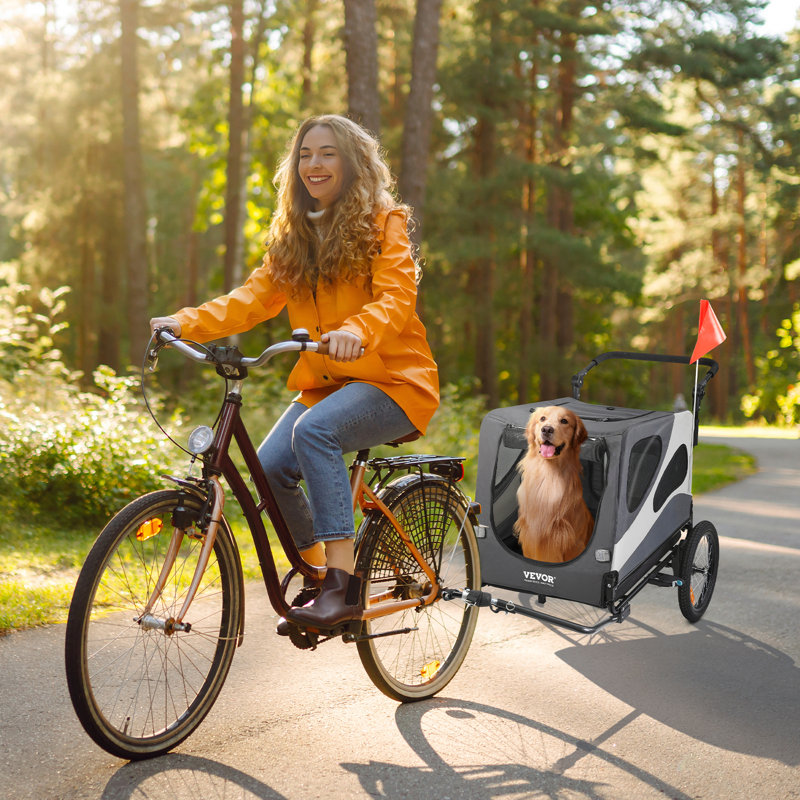 Remorque pour chien et vélo, supporte jusqu'à 100 lb, 2 en 1