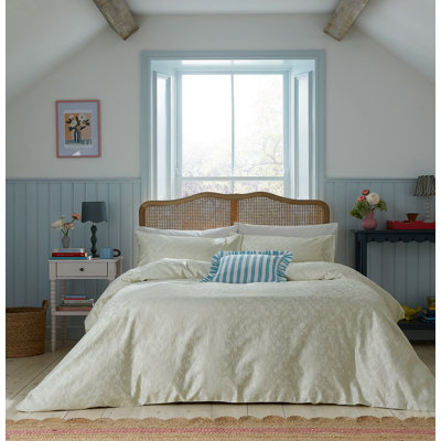 Floral Trail Jacquard Cotton Duvet Cover Set
