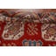 Tapis oriental rouge à motif de teinture de légumes Kazak rouge 8 x 10