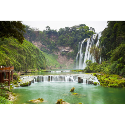 Huangguoshu Waterfall ,Guizhou by BIHAIBO - Wrapped Canvas Print