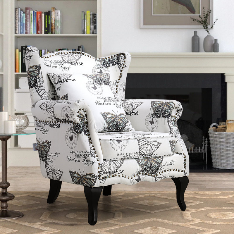 Colyn Upholstered Wingback Chair