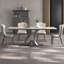 Table de salle à manger rectangulaire simple et luxueuse-107362831