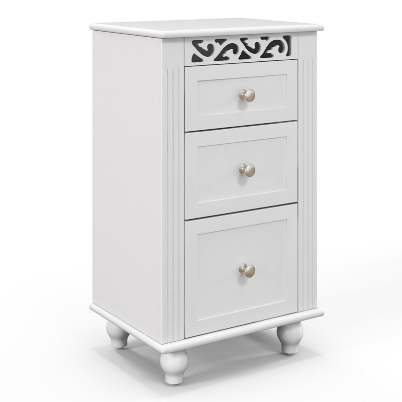 Allicen Solid Wood Freestanding Bathroom Cabinet