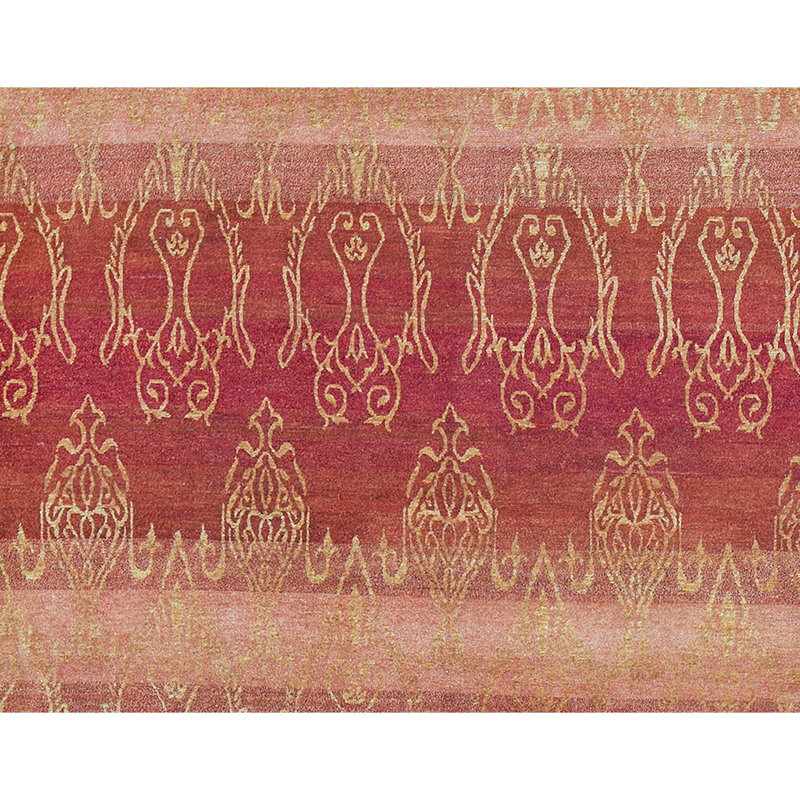 Himalayan Moroccan Area Rug in Rust
