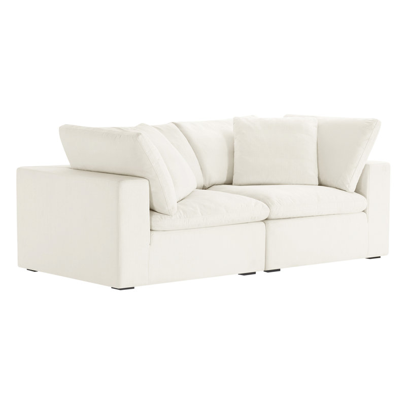 Canapé modulaire 2 pièces Calana Luxe, Coton Flannigan, 2 pièces