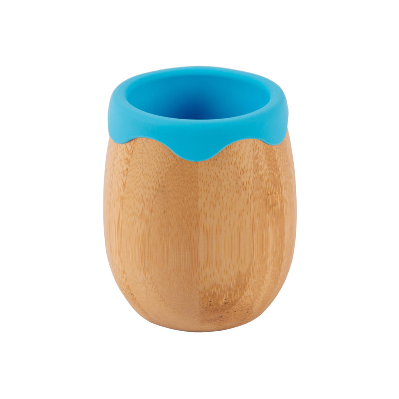 Tiny Dining 130ml Bamboo Wine Tumbler, Blue