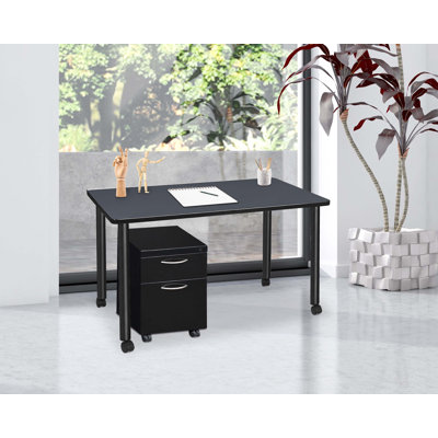 Regency Kee Mobile Desk with Storage