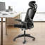 Chaise de bureau ergonomique avec repose-tête Saiden