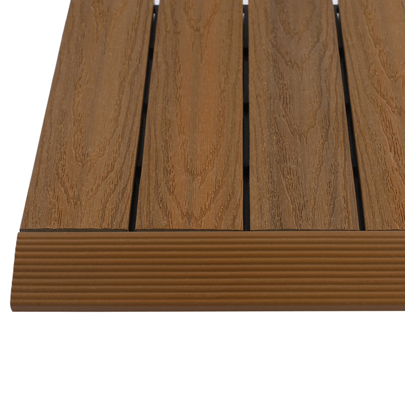 2" x 12" Quick Deck Composite Deck Tile Straight fascia in Peruvian Teak, Peruvian Teak