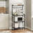 4-Tier Bakers Rack With Storage, Multifunctional Kitchen Shelf For Microwave Stand, Coffee Bar Station, And Small Space Organization With 8 S-Hooks