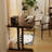 Dark walnut Rectangular Solid Wood desk-109616952