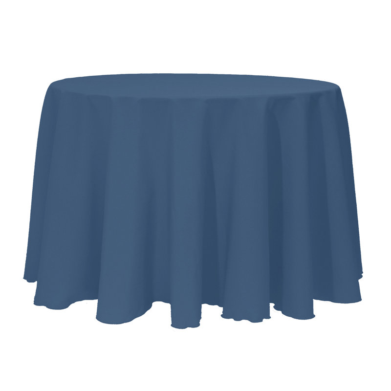 Solid Color Round Tablecloth, 2, Wedgewood