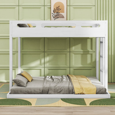 Leda Twin Over Full Bunk Bed with Built-in Ladder -  Harriet Bee, 08F6E604BC7F4E6495FEB739F26AC1C7