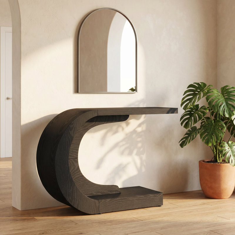 Console Wolbach de 43,3 po de style Wolbach, Noir