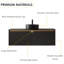Ensemble de meuble-lavabo flottant avec lavabo mural 48 po RUBEN-1056784917-1056784918-1056784919