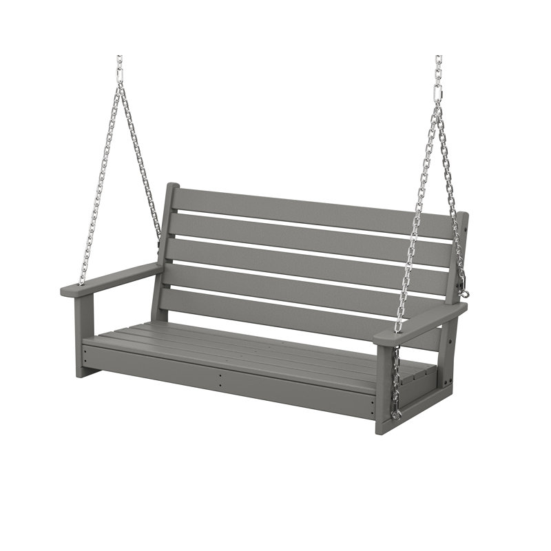 POLYWOOD Monterey Bay 2 Person Porch Swing, Stepping Stone