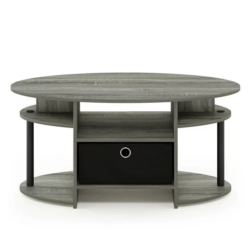 Lansing Coffee Table, French Oak Gray, French Oak Gray/Black