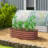 Galvanized Raised Garden Bed Kit, Metal Planter Box with Safety Edging, 76.75" x 24.5" x 11.75", Cream-143258493-196025443