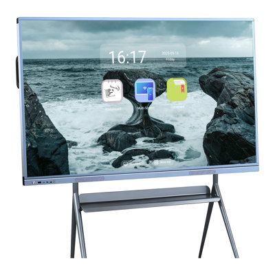 Interactive Smart Board 49 Inch, Maximize Engagement! All-in-One Touch Screen Interactive Whiteboard with Dual System & Cloud Sharing - Digital Whiteboard for Education & Office