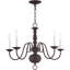 Lustre classique à 6 lumières de style bougie Benedetto-28328523-62820052