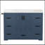 Meuble-lavabo de salle de bain avec lavabo, 7 tiroirs de rangement, tablette réglable et barre à serviettes latérale-260777716