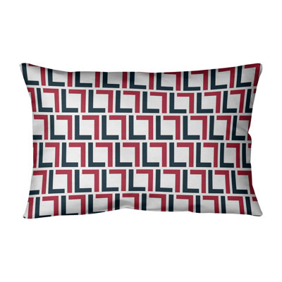 Geometric Leather/Suede Reversible Pillow Cover