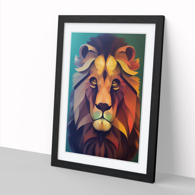 Lion Portrait - Picture Frame Print