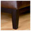 Lennon KD Slipper Chair with Smooth Bonded Leather and Protective Feet for Easy Assembly and Modern Elegance
