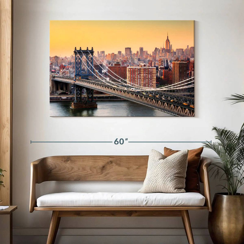 Lilie Marvelous Manhattan Bridge, H 32 po x l 48 po