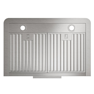 36" 900 CFM  Ducted Under Cabinet Range Hood Stainless Steel Quiet 4 Speed Gesture Remote and Touch Panel Control with LED Lights
