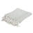 Light Gray Woven 100% Cotton Throw Blanket