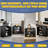 Heavy-Duty Metal Storage Cabinet with Lock - Black Garage Shelving Unit